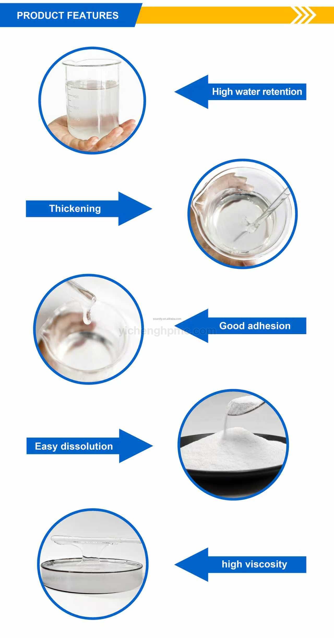 Factory 30 years HPMC Hydroxypropyl Methyl Cellulose tile adhesive repair mortars skim coat high quality HPMC