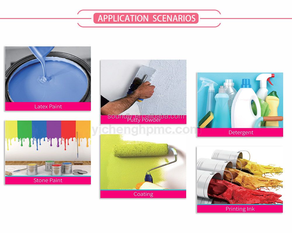 HEC Hydroxyethyl Cellulose construction raw materials thickening Water base coating paints additive HEC