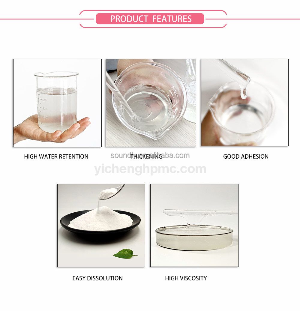 HEC Hydroxyethyl Cellulose construction raw materials thickening Water base coating paints additive HEC